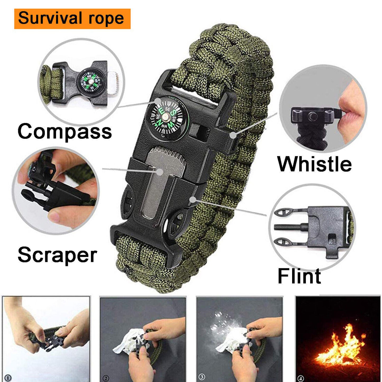 Outdoor Emergency Survival Gear Kit Camping Hiking Survival Gear Tools Kit Survival Gear And Equipment