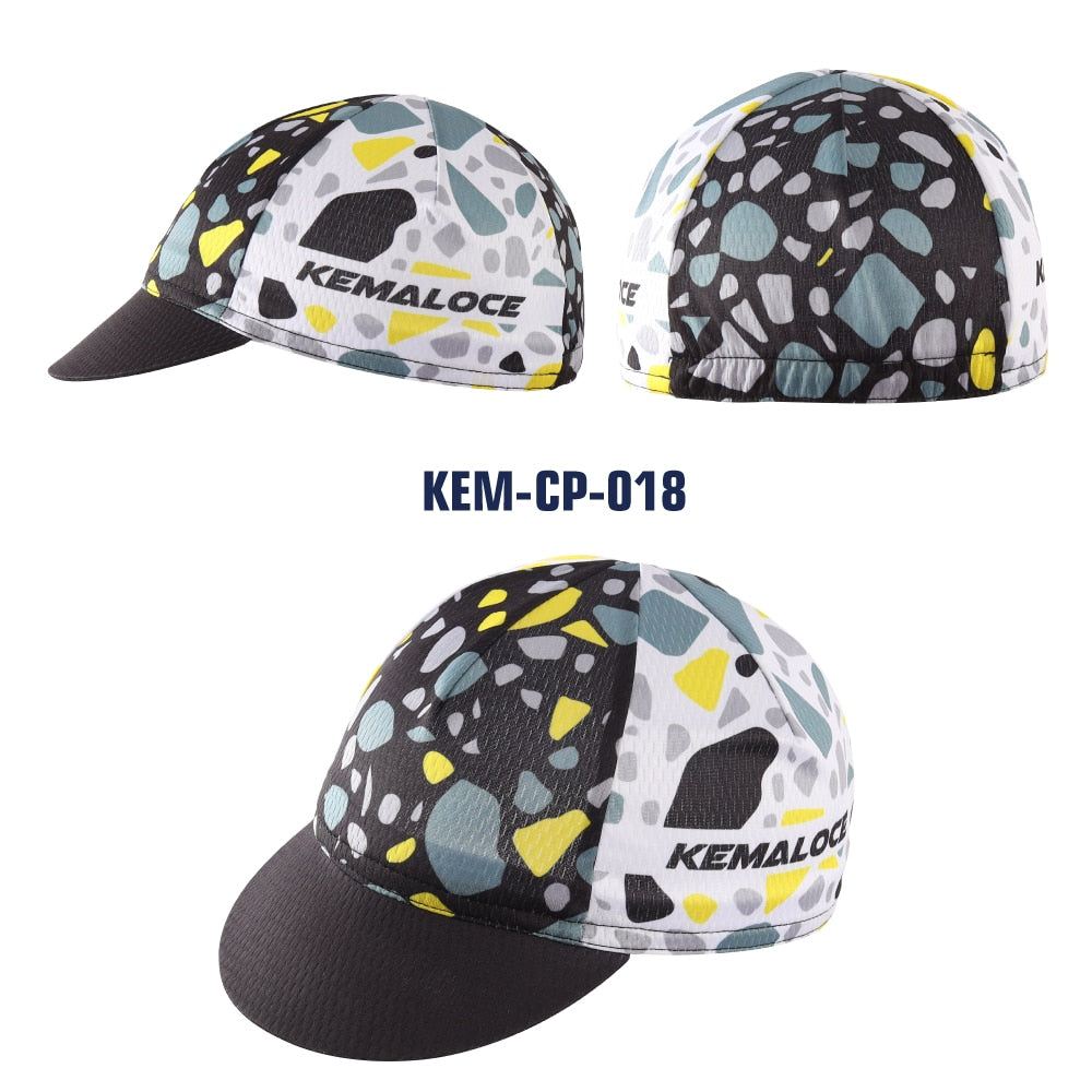 Men Cycling Cap Anti-UV Summer Elastic Quick Dry Bike Cap White/Black/Blue Mesh Outdoor Breathable Cycling Hat