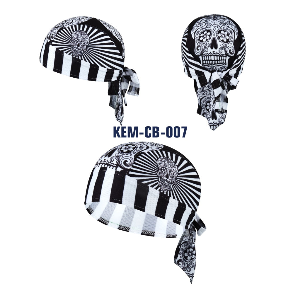 UV Protection Cycling Cap Team Men Summer Full Sublimation MTB Bike Scarf White Carton Cat Bicycle Hat Cycle Bandana