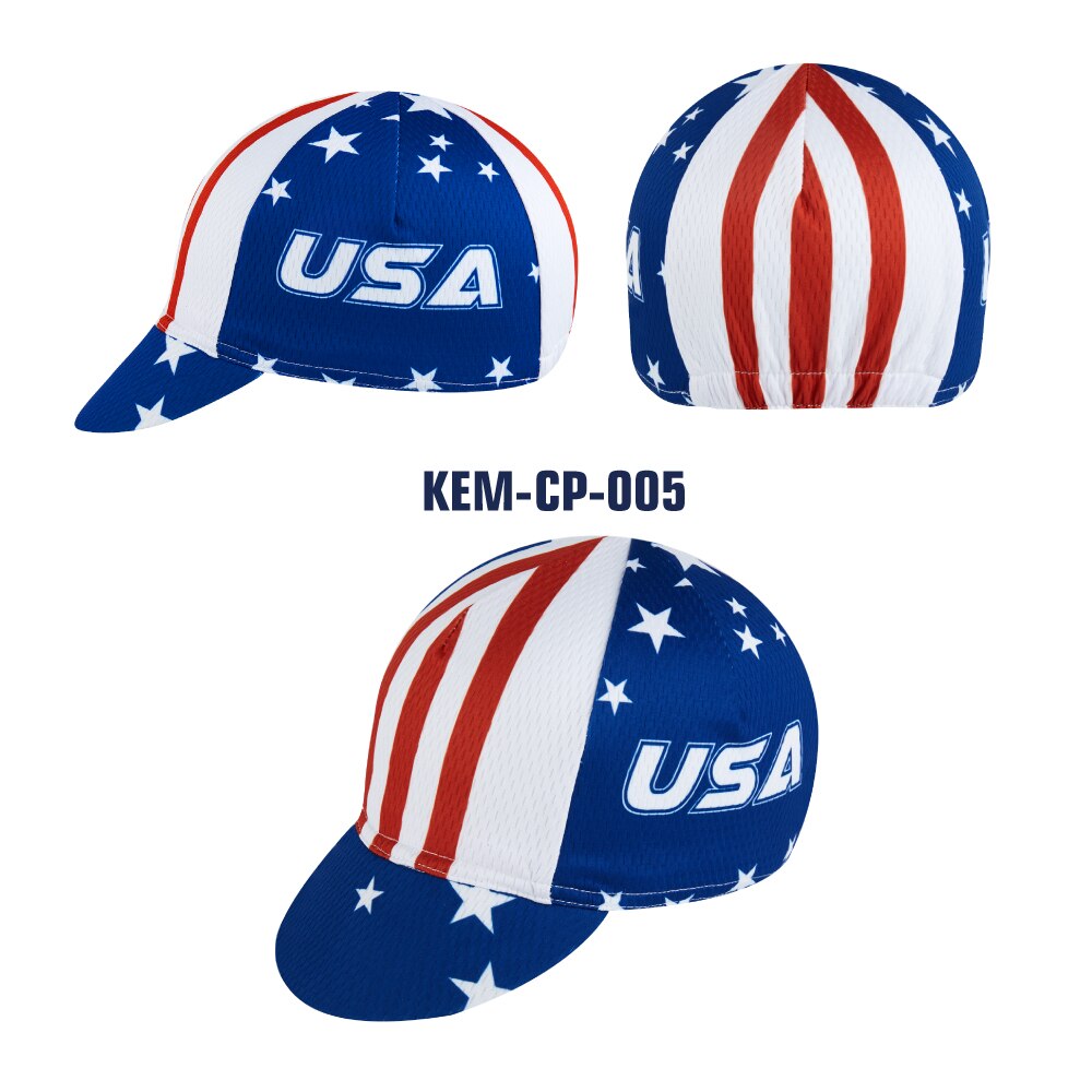 Men Cycling Cap Anti-UV Summer Elastic Quick Dry Bike Cap White/Black/Blue Mesh Outdoor Breathable Cycling Hat