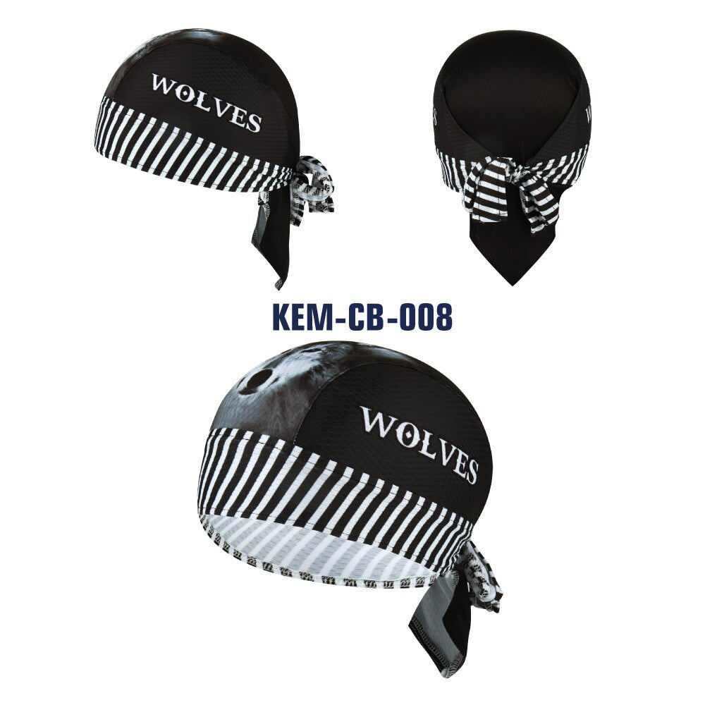 UV Protection Cycling Cap Team Men Summer Full Sublimation MTB Bike Scarf White Carton Cat Bicycle Hat Cycle Bandana
