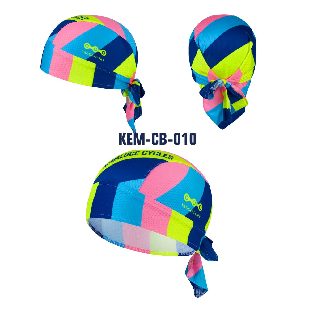 UV Protection Cycling Cap Team Men Summer Full Sublimation MTB Bike Scarf White Carton Cat Bicycle Hat Cycle Bandana