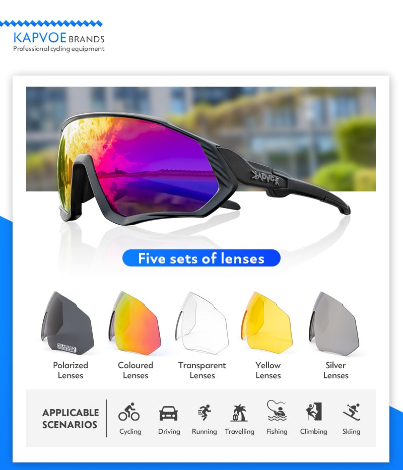 KAPVOE Riding Cycling Sunglasses