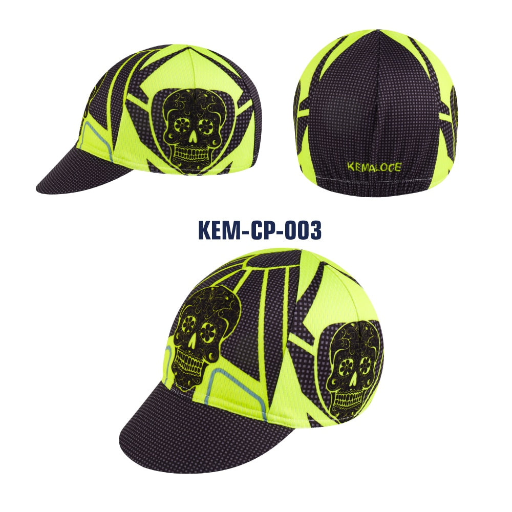 Men Cycling Cap Anti-UV Summer Elastic Quick Dry Bike Cap White/Black/Blue Mesh Outdoor Breathable Cycling Hat