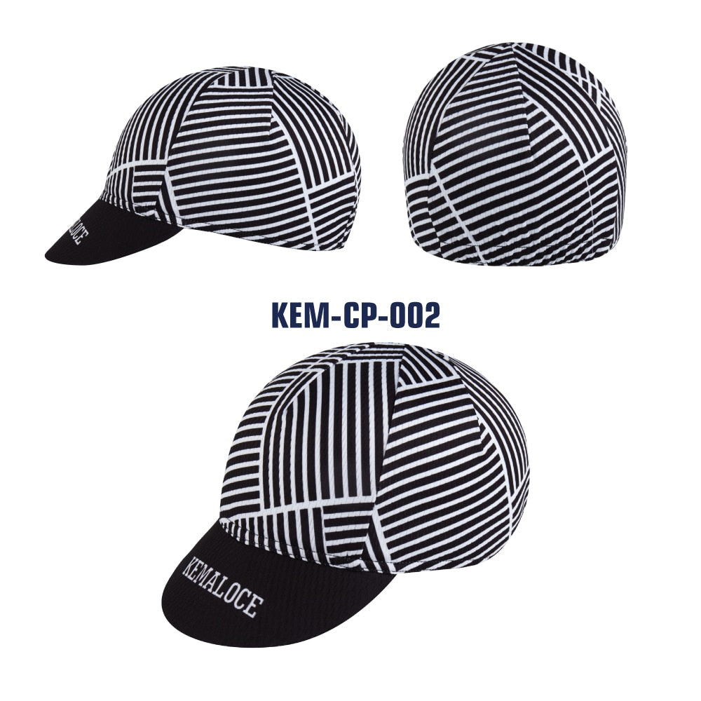 Men Cycling Cap Anti-UV Summer Elastic Quick Dry Bike Cap White/Black/Blue Mesh Outdoor Breathable Cycling Hat