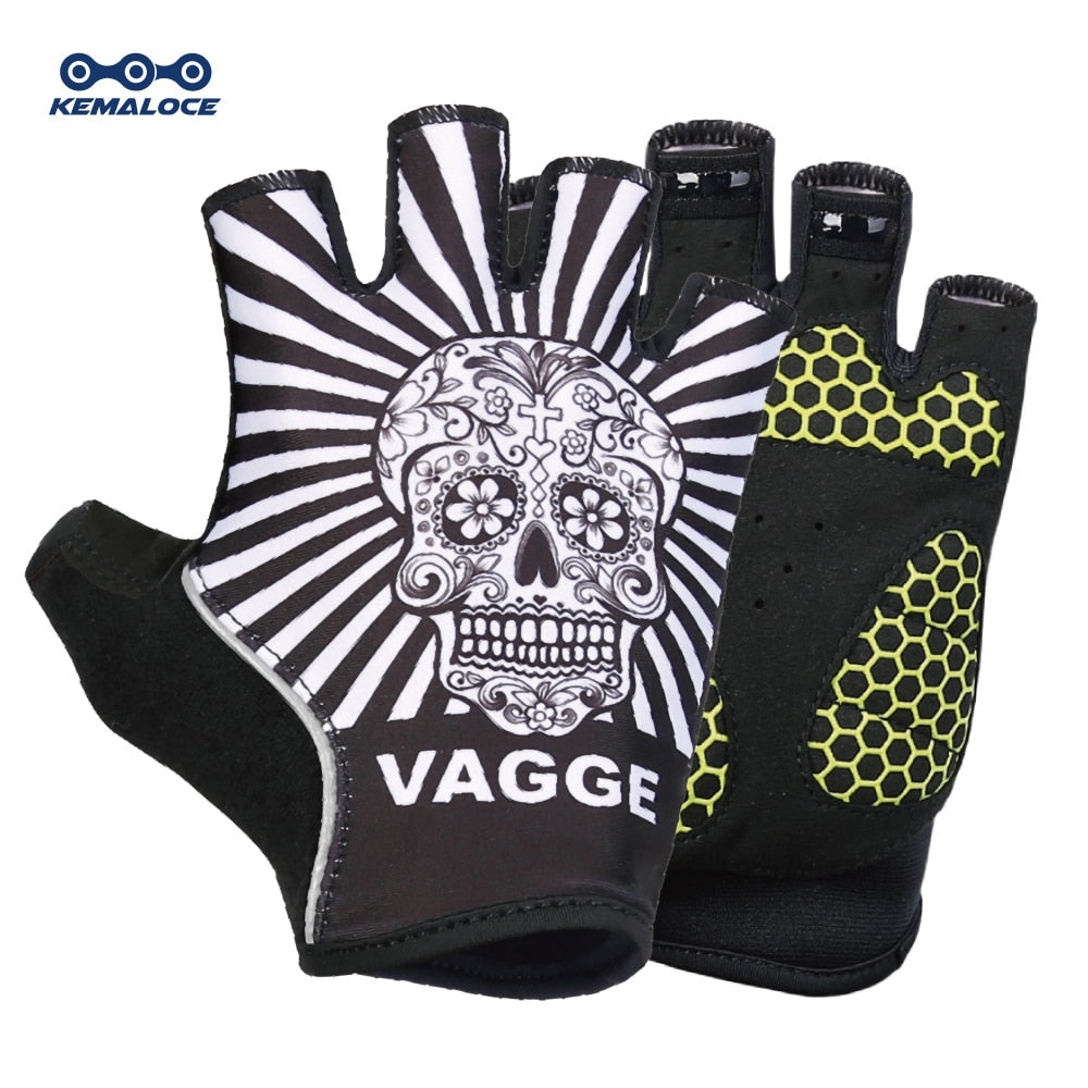 Cycling Gloves Men Women Road Racing Half Finger Summer Mittens Non-Slip Reflective Outdoor Sport Adult MTB Bike Glove