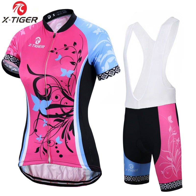 Female Summer Anti-UV Cycling Jersey Quick-Dry