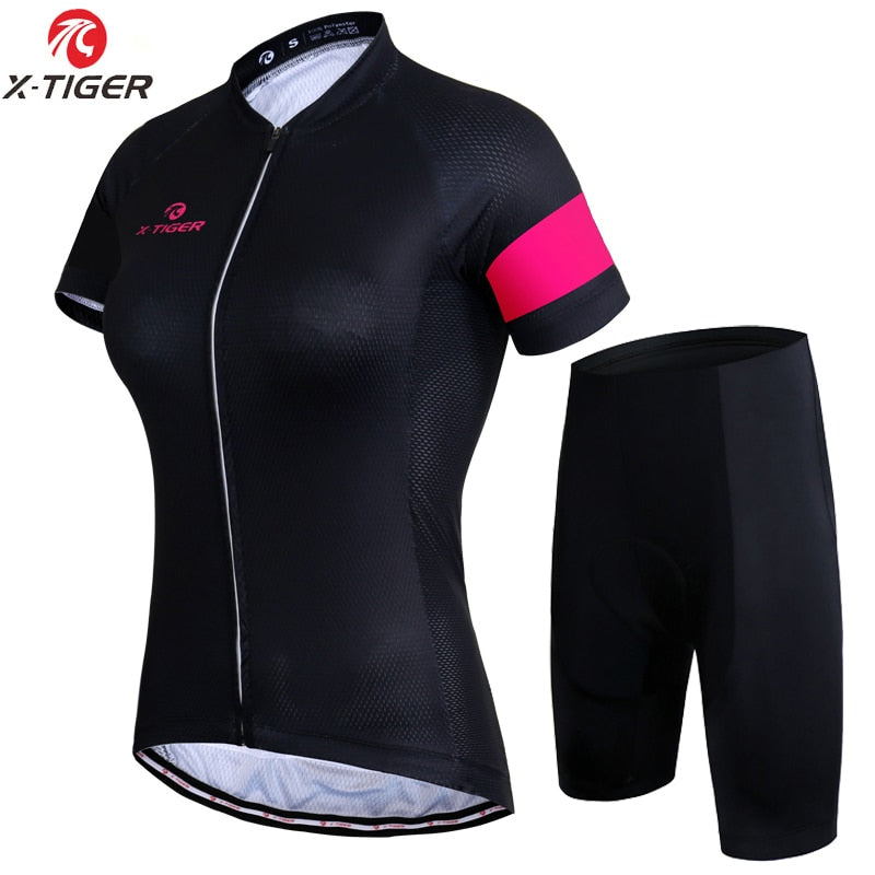 Female Summer Anti-UV Cycling Jersey Quick-Dry