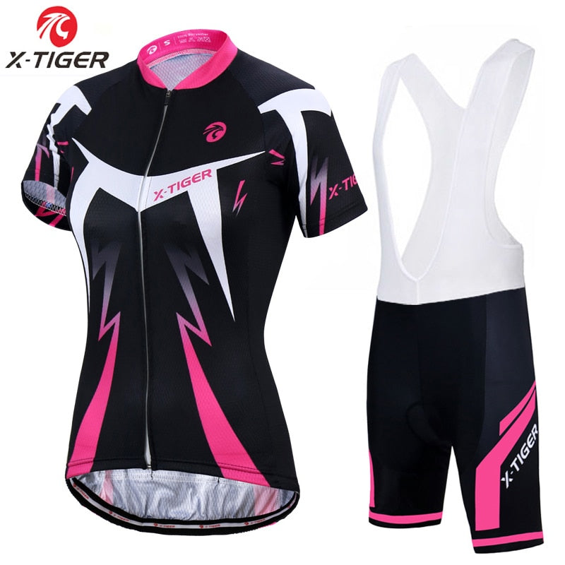 Female Summer Anti-UV Cycling Jersey Quick-Dry