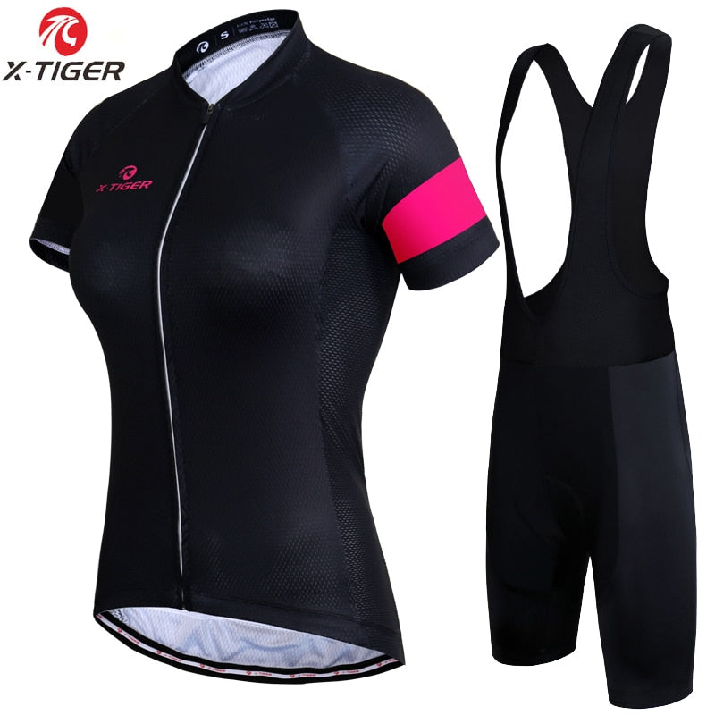Female Summer Anti-UV Cycling Jersey Quick-Dry