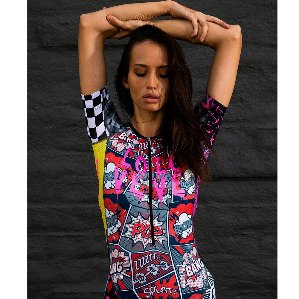 Women Triathlon Cycling Jersey Sets Skinsuit