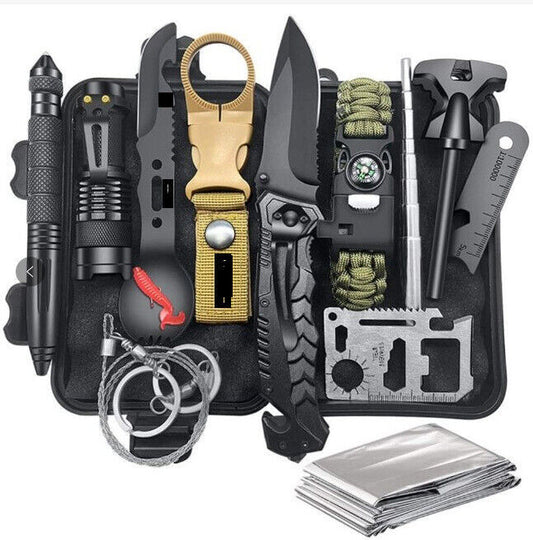 Outdoor Emergency Survival Gear Kit Camping Hiking Survival Gear Tools Kit Survival Gear And Equipment