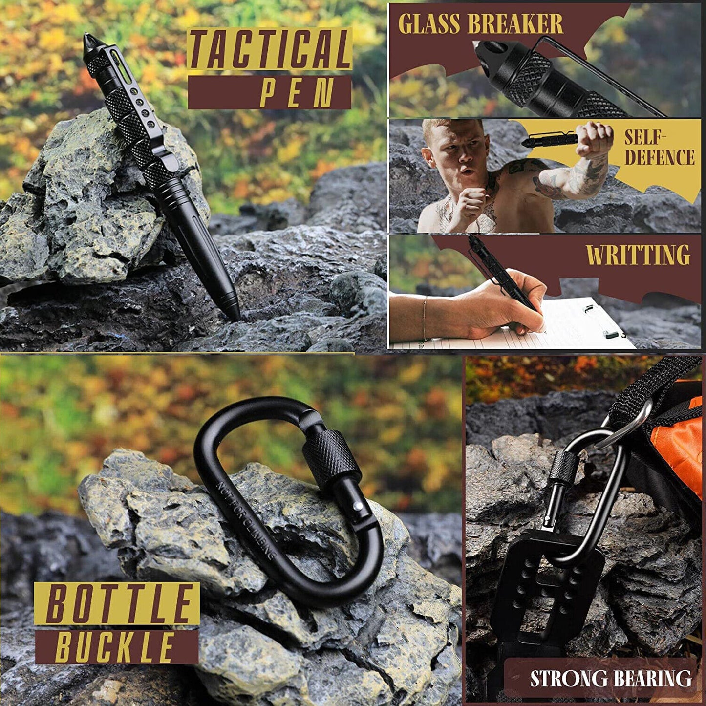 Outdoor Emergency Survival Gear Kit Camping Hiking Survival Gear Tools Kit Survival Gear And Equipment