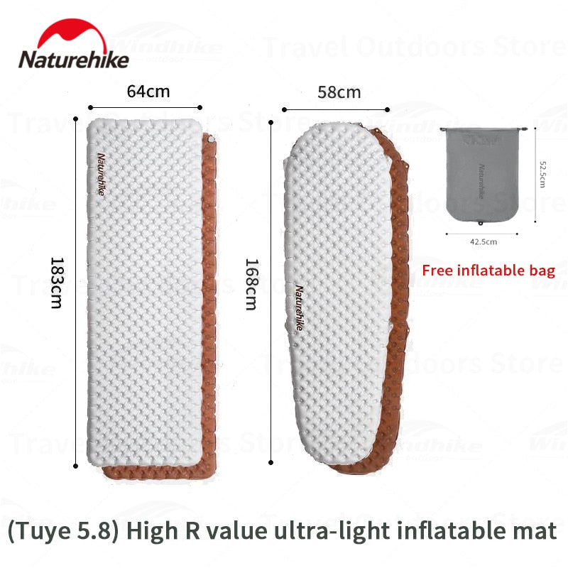 High R value 5.8] Inflatable Mattress Camping Naturehike