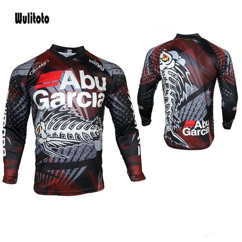 Summer long-sleeved fishing shirt, breathable and quick-drying outdoor men's fishing clothes