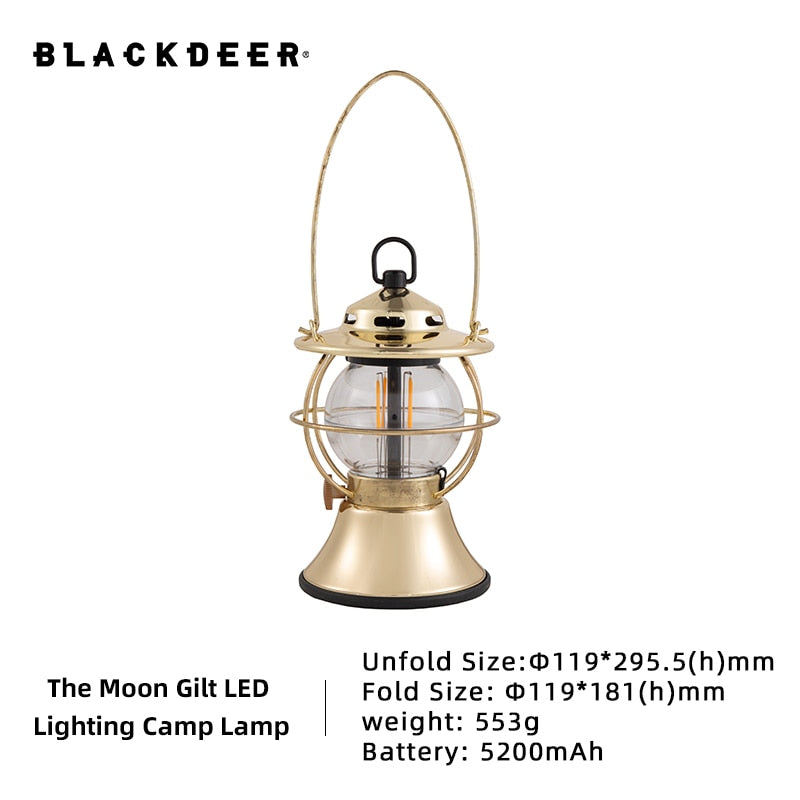 LED Retro Outdoor Camping Lantern 5200mAh Power Bank