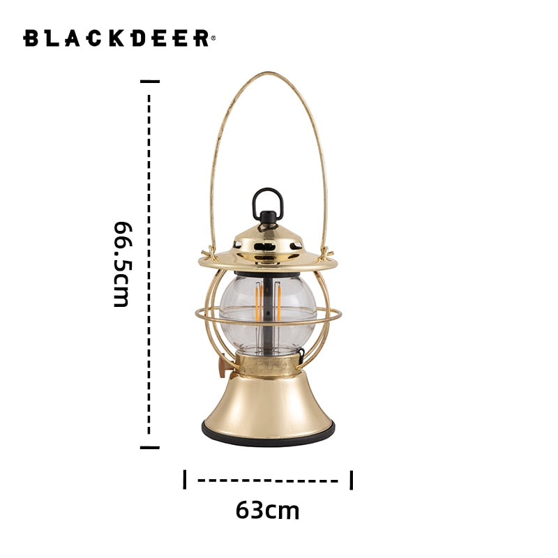 LED Retro Outdoor Camping Lantern 5200mAh Power Bank