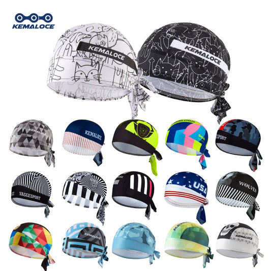 UV Protection Cycling Cap Team Men Summer Full Sublimation MTB Bike Scarf White Carton Cat Bicycle Hat Cycle Bandana