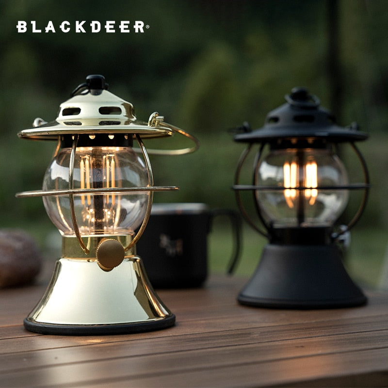 LED Retro Outdoor Camping Lantern 5200mAh Power Bank