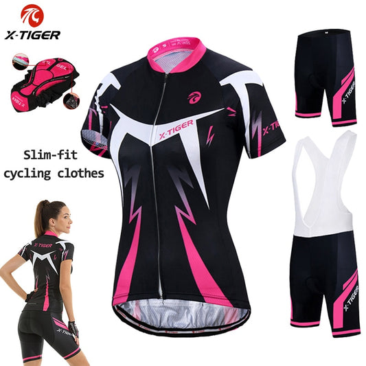 Female Summer Anti-UV Cycling Jersey Quick-Dry