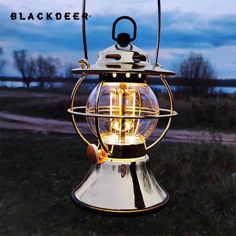 LED Retro Outdoor Camping Lantern 5200mAh Power Bank