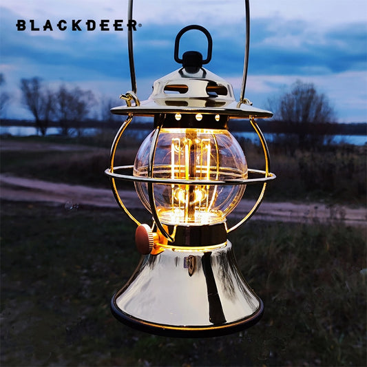 LED Retro Outdoor Camping Lantern 5200mAh Power Bank