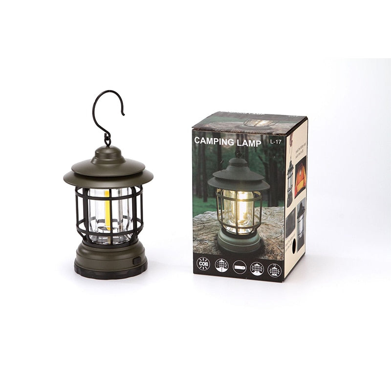 Retro Hanging Camping Lanterns USB Rechargeable