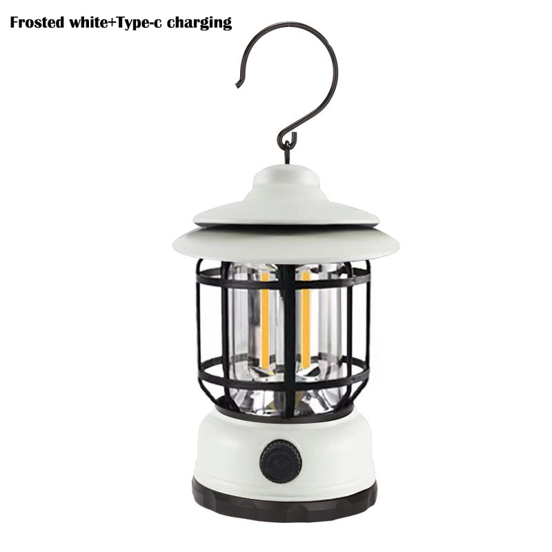 Retro Hanging Camping Lanterns USB Rechargeable