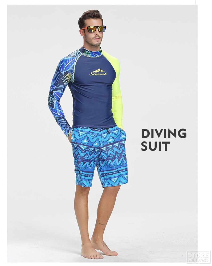 Surfing Diving Suits Swimwear Long Sleeve Suit