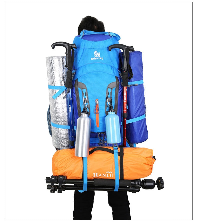 80L Camping Hiking Backpacks with Aluminum alloy support