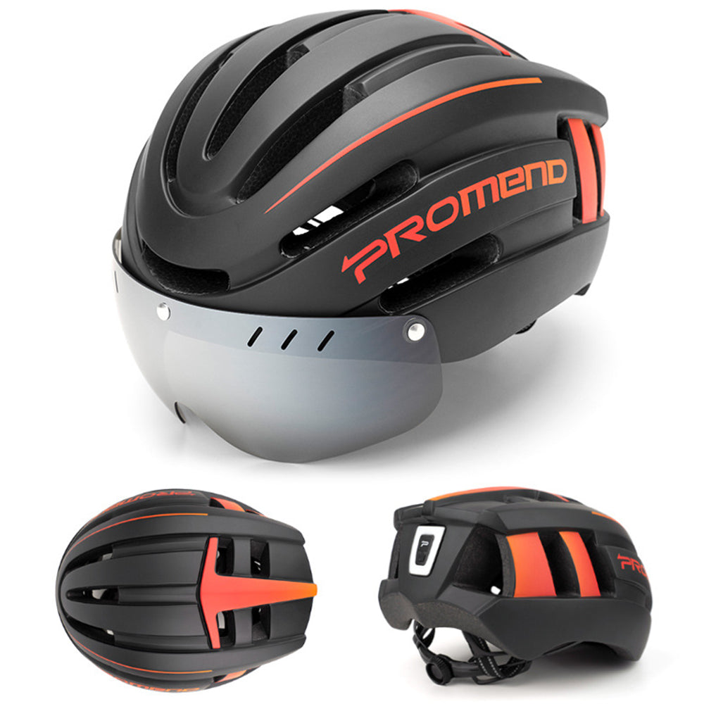 Bicycle Helmet LED Light Rechargeable Intergrally-molded