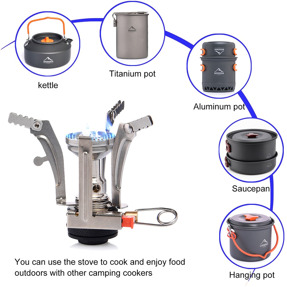 Portable folding camping stove