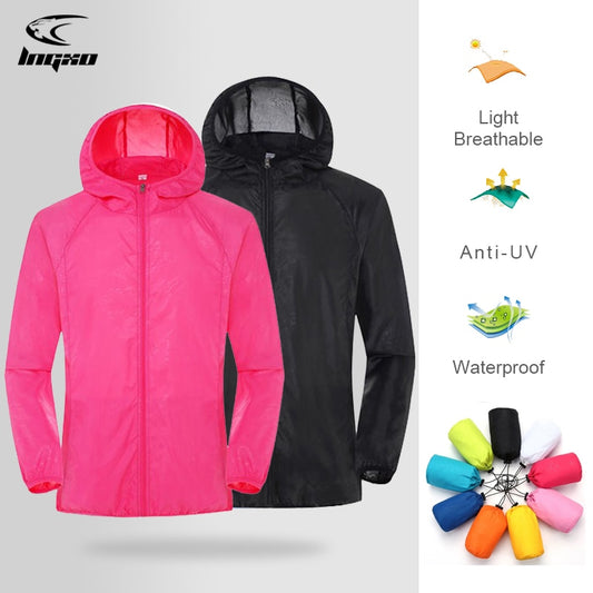Men Women Hiking Jacket Waterproof Quick Dry