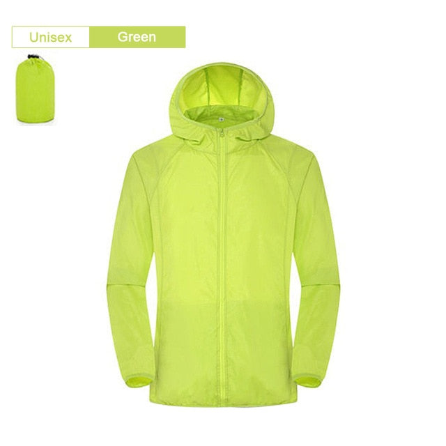 Men Women Hiking Jacket Waterproof Quick Dry