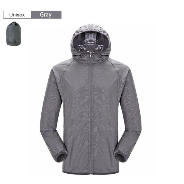 Men Women Hiking Jacket Waterproof Quick Dry