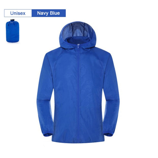 Men Women Hiking Jacket Waterproof Quick Dry