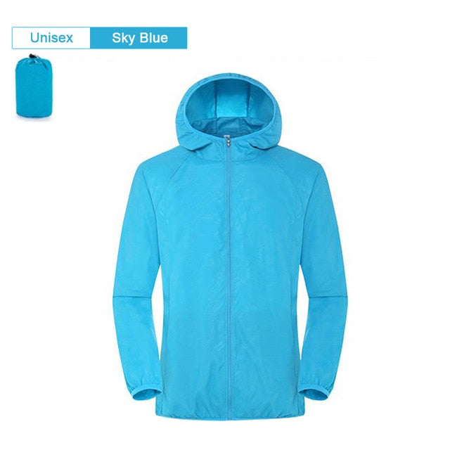 Men Women Hiking Jacket Waterproof Quick Dry