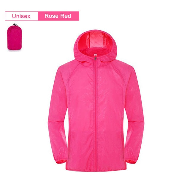 Men Women Hiking Jacket Waterproof Quick Dry