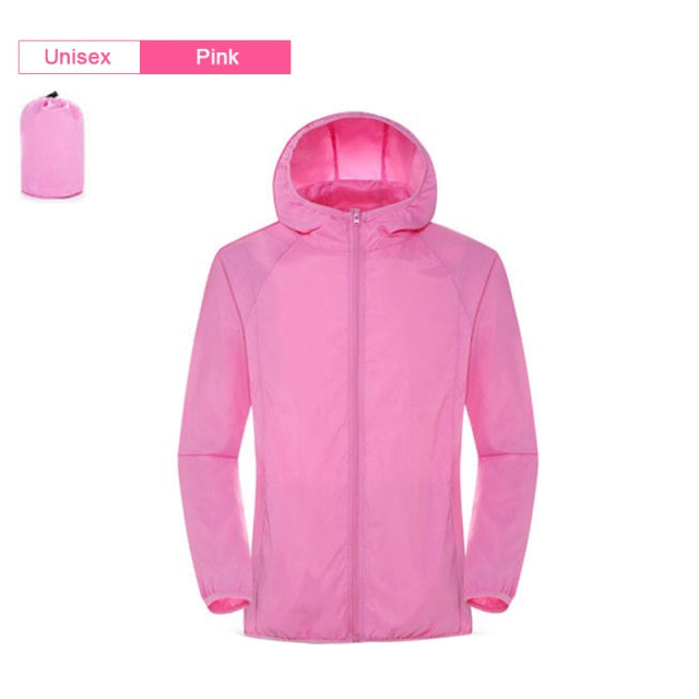 Men Women Hiking Jacket Waterproof Quick Dry
