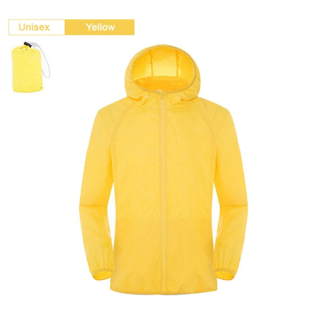 Men Women Hiking Jacket Waterproof Quick Dry