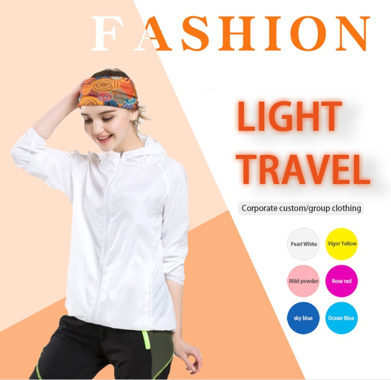 Men Women Hiking Jacket Waterproof Quick Dry