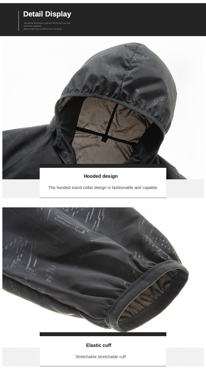 Men Women Hiking Jacket Waterproof Quick Dry