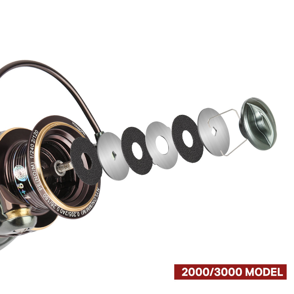 TSURINOYA 2 Spool Spinning Fishing Reel