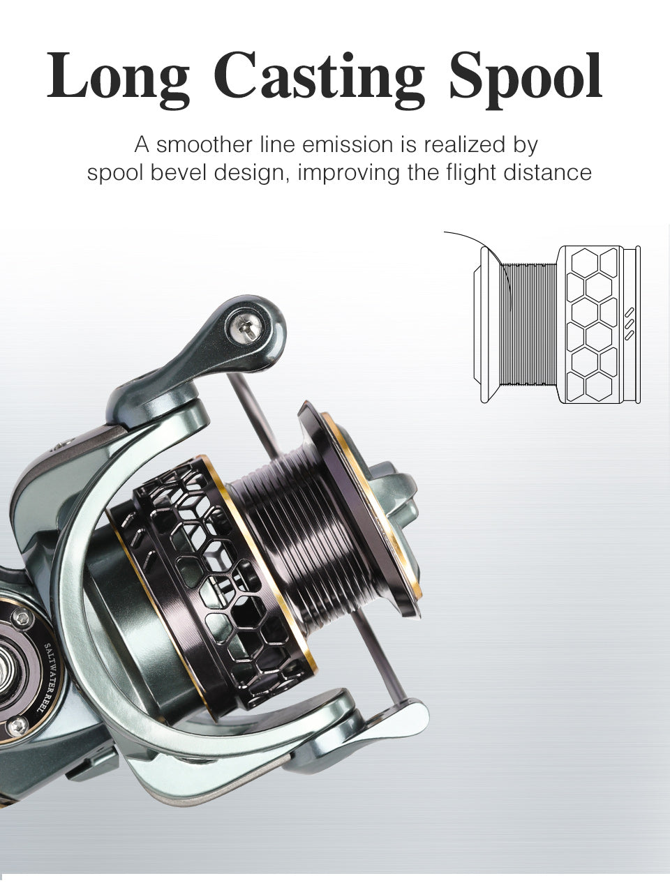 TSURINOYA 2 Spool Spinning Fishing Reel