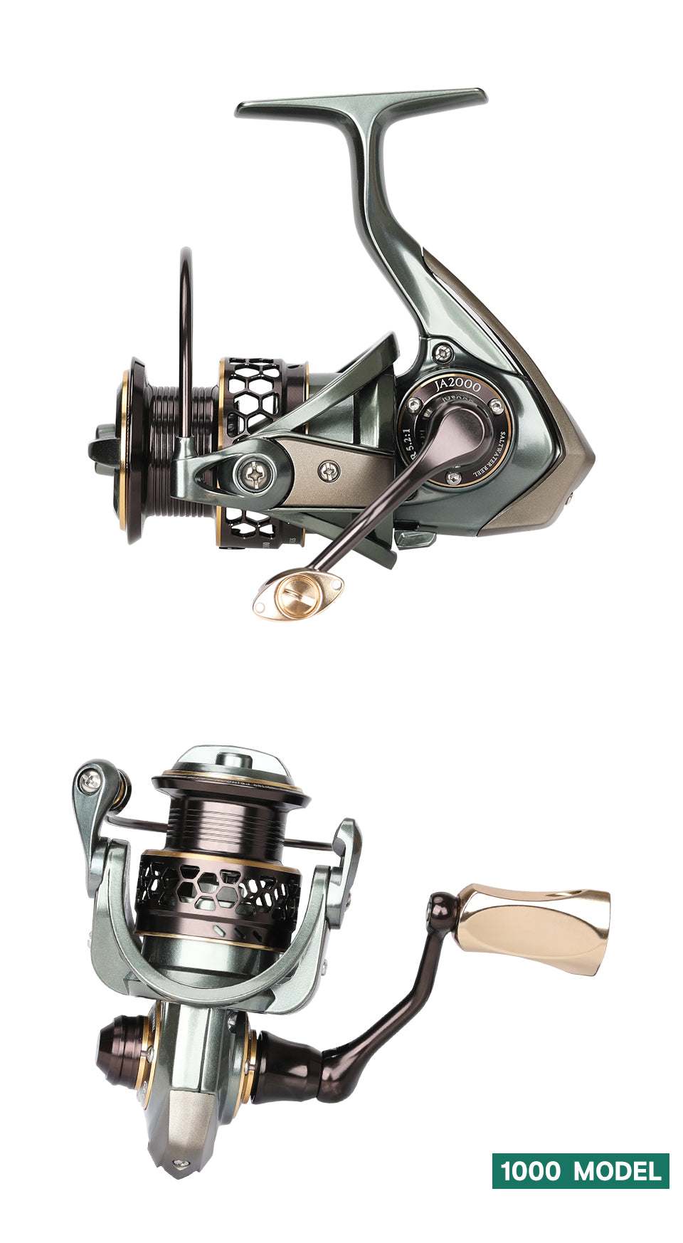 TSURINOYA 2 Spool Spinning Fishing Reel