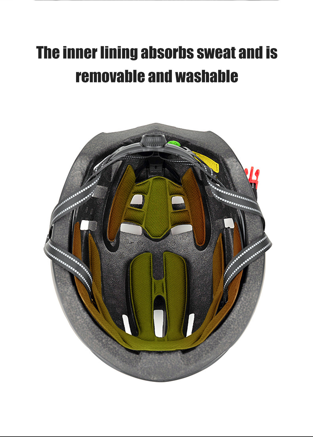 Bicycle Helmet LED Light Rechargeable Intergrally-molded