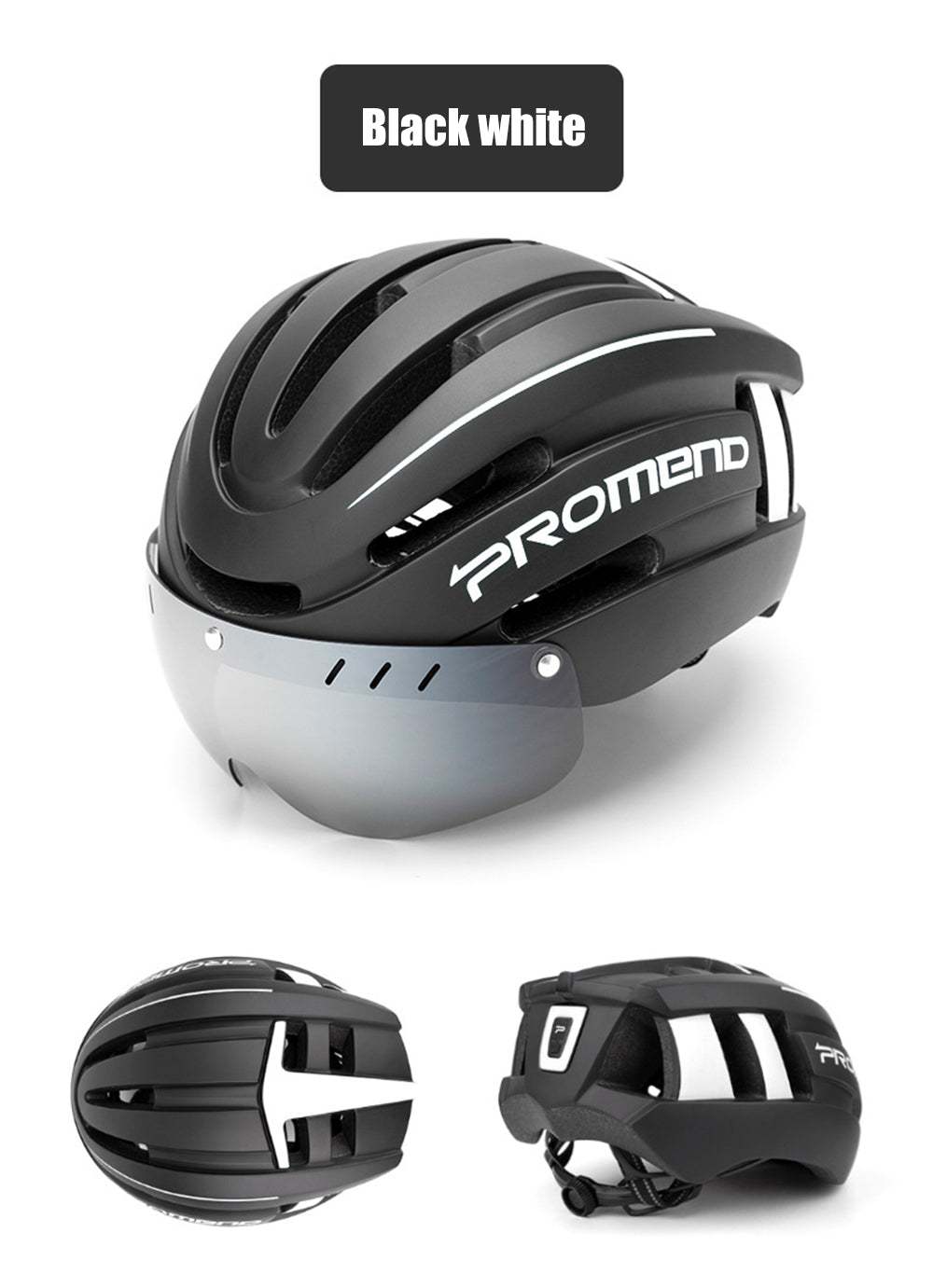 Bicycle Helmet LED Light Rechargeable Intergrally-molded