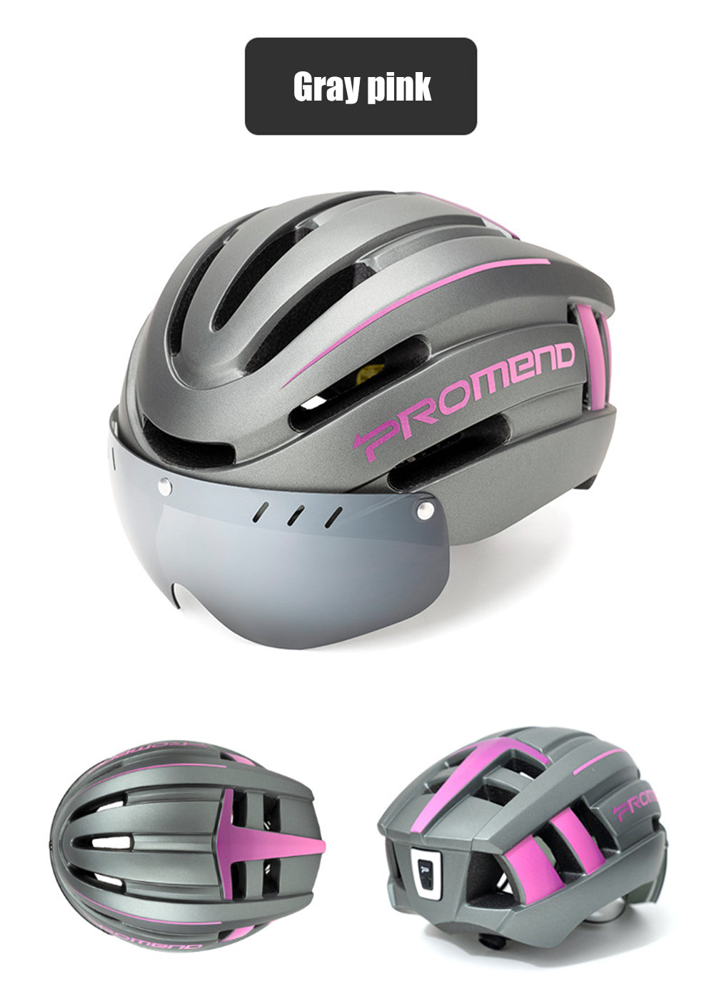 Bicycle Helmet LED Light Rechargeable Intergrally-molded