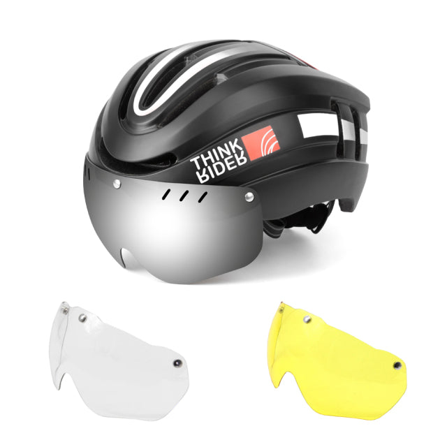 Bicycle Helmet LED Light Rechargeable Intergrally-molded