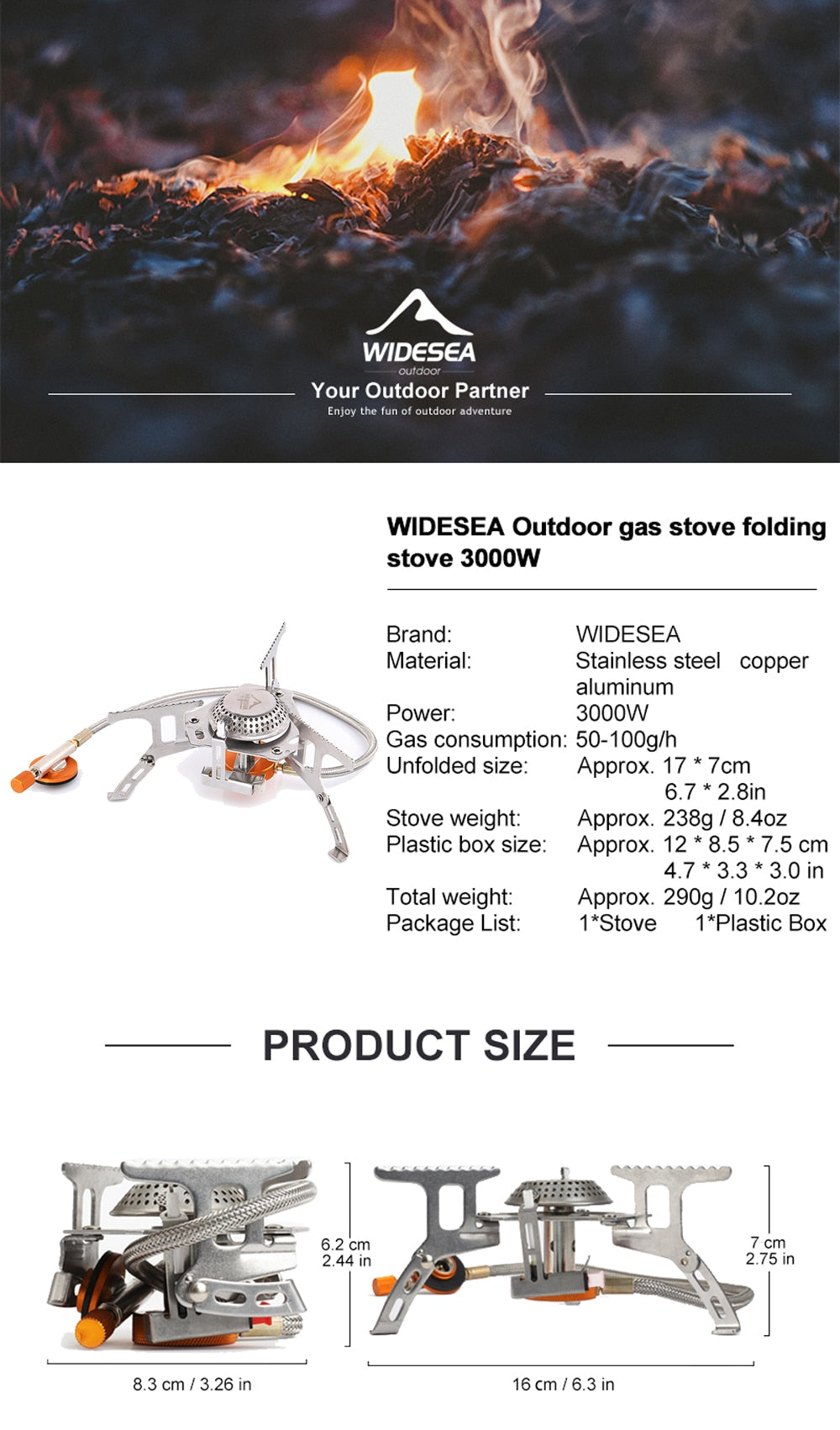 Camping Gas Stove